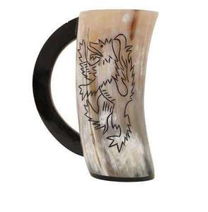 Jarra de Cuerno Estilo Vikingo con Grabado Personalizado, Elaborada por Artesanos Generacionales con Material de Cuerno Seleccionado a Mano - Product Image 2