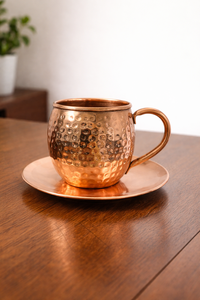 Mug isotherme portable en acier inoxydable plaqué cuivre, écologique, pour Moscow Mule, avec paille métallique, 550 ml, pour cocktails, bière, café et boissons glacées - Product Image 5