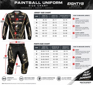 Custom Sublimated Camouflage Paintball Uniform Jersey and <b>Padded</b> Tactical <b>Pants</b> Set for Men - Product Image 4