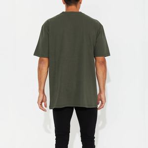 Camiseta de algodón lisa para hombre, tela suave, cómoda, transpirable, informal, para uso diario, conjunto de verano, corte regular, estilo básico de ropa urbana - Product Image 2