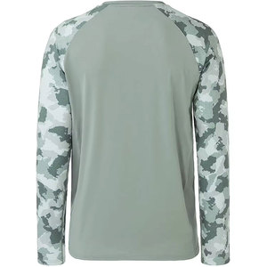 T-shirt de pêche pour homme en tissu confortable 100% polyester, logo personnalisé imprimé sur la manche, respirant, séchage rapide, UPF 50 - Product Image 2