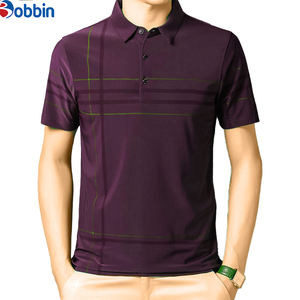 เสื้อเชิ้ตผู้ชายมาใหม่สำหรับฤดูร้อน ผ้าฝ้าย 100% สำหรับเสื้อโปโล แขนสั้น ลายทาง สวมใส่สบายๆ สำหรับเดินทางไปทำงาน มีลายและสีพื้น - Product Image 6