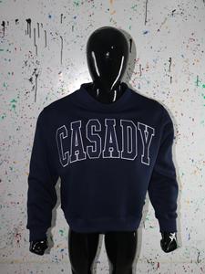 Unisex <b>Crew</b> <b>Neck</b> Pullover <b>Sweatshirt</b> <b>Black</b> Solid Fleece Breathable Regular Fit Knitted Cotton Casual Winter Wear - Product Image 5