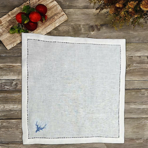 Servilleta coral bordada con hilo verde. El modelo más vendido a principios de 2025. Aceptamos pedidos a granel. - Product Image 4