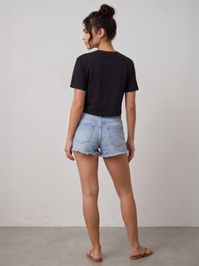 Camiseta Corta Personalizada para Mujer, Informal, de Poliéster/Algodón, con Estampado Gráfico, Manga Corta, Venta al Por Mayor - Product Image 5