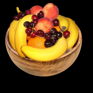 Tazón para Servir Hecho a Mano con Madera de Mango – Tazón de Madera Rústico para Decoración de Cocina - Product Image 4