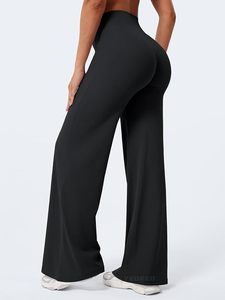 High Waist Seamless Yoga <b>Leggings</b> Women Solid Color Full Length Four Way Stretch With Pockets Yellow - Product Image 5