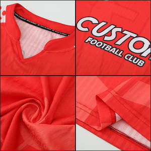 Camisetas de Fútbol Sublimadas al por Mayor, 100% Poliéster, Económicas, Conjuntos de Uniformes de Fútbol Personalizados para Hombre con Logotipo - Product Image 4