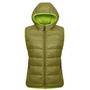 Chaleco de Plumón Personalizado para Mujer, Talla Grande, Sin Mangas, Cálido para Invierno, de Nailon, Transpirable, Estilo Ecuestre - Product Image 1