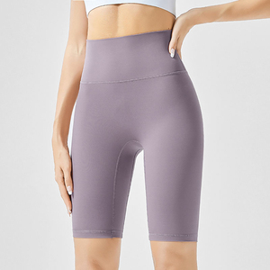 Shorts de Yoga para Mujer de Alta Elasticidad, Diseño Personalizado, Logotipo Urbano, Cuadros, Elásticos en 4 Direcciones, Transpirables, Ligeros, Ajuste Ceñido - Product Image 6