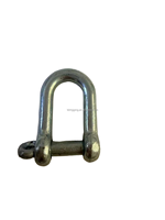 Manilles en D européennes en acier allié galvanisé poli miroir pour levage en hauteur, conformes EN 13889, pour applications minières