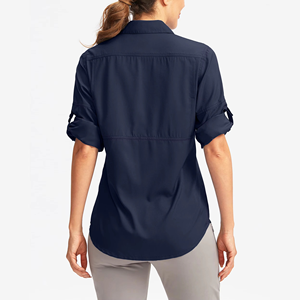 Camisa de Pesca de Manga Larga para Hombre, de Alta Calidad, OEM/ODM, Antibacteriana, UPF 50, Tejido Transpirable, Protección Solar, Casual, con Botones - Product Image 4