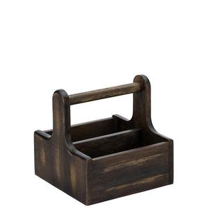 Organizador de Cubiertos Portátil de Madera de Acacia Natural al por Mayor con Asa para Restaurante y Cafetería - Product Image 6