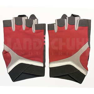 Gants de musculation professionnels rouges et noirs avec rembourrage amélioré de la paume |   Poignée antidérapante de qualité supérieure pour un équipement de musculation ultime - Product Image 3