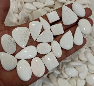 Piedra Preciosa de Ágata Blanca Natural de Alta Calidad, Corte Marquesa, Corte Ovalado, Corte Pera, Cabujón, con Juego de Color, Tamaño Libre para Proveedores de Joyería - Product Image 6