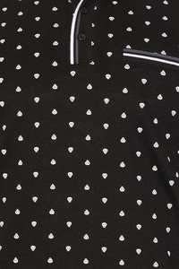 เสื้อเชิ้ตแขนยาวสีดำสำหรับผู้ชาย คอกลม ผ้าฝ้าย 100% ทรงปกติ สไตล์ลำลอง ผ้าถัก แห้งเร็ว ระบายอากาศได้ดี มีโลโก้ด้านหน้า - Product Image 4