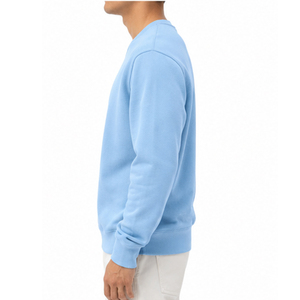 Sweat-shirt à col rond brodé sur mesure pour homme, en molleton de coton premium, pull décontracté, streetwear, marque privée, vêtements OEM ODM pour homme - Product Image 3