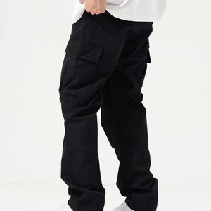 Pantalones Cargo Marrones para Hombre, Cintura Media, Cierre con Cordón, Múltiples Bolsillos, Transpirables, de Secado Rápido, Estilo Workwear, Peso Medio, para Invierno - Product Image 4