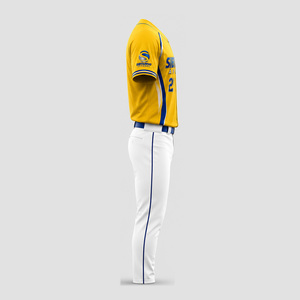 Uniformes de baseball sans manches personnalisés en polyester 100 % de haute qualité, sublimés, entièrement boutonnés, respirants, à séchage rapide, ensembles grandes tailles - Product Image 5