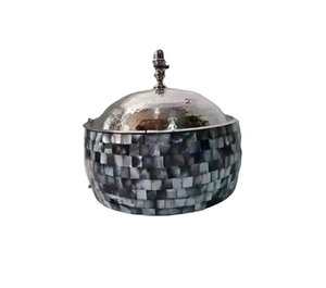 Casserole en acier inoxydable blanc très demandée, émaillée, gravure complexe, compatible cuisinière à gaz, écologique, de luxe - Product Image 6