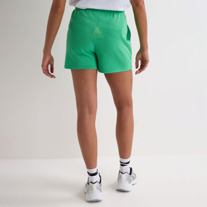 กางเกงขาสั้นลำลองผู้หญิง เนื้อผ้านุ่ม ระบายอากาศดี เอวสูง ผ้าฝ้ายฟลีซ 100% สีพื้น พร้อมป้ายแบรนด์ส่วนตัว - Product Image 3