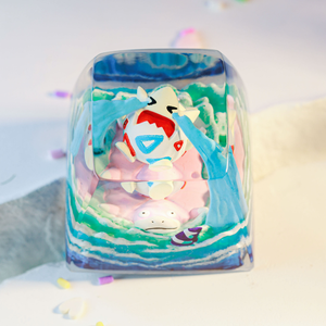 Keycaps Mystiques Anime, Keycaps Artisanaux Personnalisés, Keycaps Anime Mignons, Keycaps Verts, Ensemble de Keycaps, Keycaps en Résine - Product Image 4