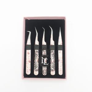 Outils de luxe pour cils, pince à cils professionnelle de qualité supérieure en acier inoxydable, outil d'extension fait main durable à pointe argentée - Product Image 3