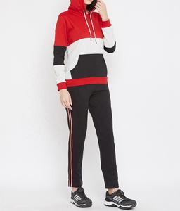 Conjunto de chándal MultiColor para mujer, ropa de calle de invierno, ropa de moda para correr, chándales de bloques de Color, nuevo estilo - Product Image 3