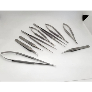 ชุดเครื่องมือคีมจับเข็มคุณภาพสูง ไมโครกรรไกร และอุปกรณ์เสริมอื่นๆ จำนวน 9 ชิ้น - Product Image 1