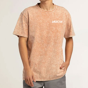 Camiseta Moderna Casual con Lavado Ácido para Hombre, con Patrón, Tela Suave Lavada, Estilo Urbano, Cómoda, de Secado Rápido y Transpirable - Product Image 3