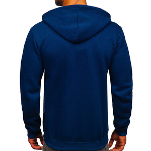 OEM 2024 Custom Print Logo Front Men's XS Size Winter <b>Lined</b> Solid Pattern Hooded Pullover <b>Jacket</b> 100% Cotton <b>Fleece</b> Breathable - Product Image 2