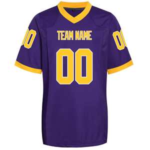 Vente en gros de maillots de football américain à manches courtes respirants pour adultes, sublimation, maillots de football d'équipe personnalisés - Product Image 6