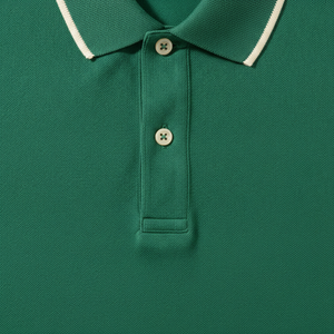Polo à manches courtes pour homme, 100% coton piqué, anti-rides, style décontracté, couleur unie, coupe classique - Product Image 2