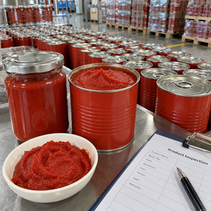 Purée de tomates à 28 % de concentré, conditionnée en boîtes scellées pour les acheteurs d'ingrédients en vrac et les commandes en gros - Product Image 4