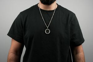 Custom Circle Photo Pendant Hip Hop Pendant 925 Silver VVS Moissanite Pendant Memorial Pendant Custom Picture Pendant For Gifts - Product Image 3