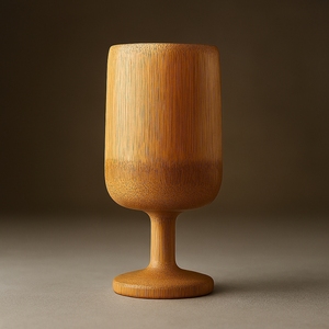 Verre à vin en bambou écologique |   Gobelet à boire en bois naturel |   Verre à bière artisanal durable de 500 ml pour la maison et les bars - Product Image 6