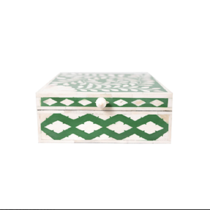 Contenedor de Almacenamiento de Acrílico de Diseño con Tapa Artesanal de Madreperla - Product Image 2
