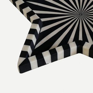 Plateau Feng Shui de Luxe Fait Main Écologique avec Incrustations en Os – Design Décoratif Élégant, Qualité Supérieure pour la Maison et la Cuisine (Idéal pour Servir) - Product Image 4