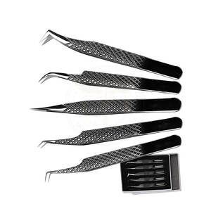 Pinzas de belleza profesionales más vendidas para aplicación de pestañas, herramienta de estilismo de pestañas, agarre de precisión de acero inoxidable - Product Image 3