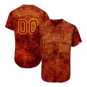 Maillots de baseball tendance pour hommes, style pop art, en jersey interlock poly, confortables, décontractés, streetwear, Direct Club, manches courtes - Product Image 3