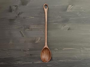 Cuchara de Té de Madera Natural, Ecológica, Hecha a Mano, para Café, Té, Azúcar y Especias, Acabado Liso, Utensilio de Cocina - Product Image 3