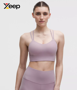 เสื้อชั้นในกีฬาโยคะคุณภาพสูงสำหรับผู้หญิง XEEP รุ่น XC-SB-110 แบบเรียบง่าย ระบายอากาศได้ดี สายปรับได้ แผ่นรองถอดออกได้ รองรับได้ดีเยี่ยม แห้งเร็ว - Product Image 1