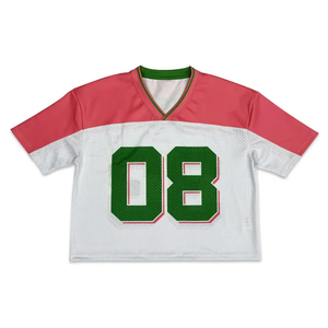 T-shirt de sport vintage pour homme de qualité supérieure, coupe ample, en jersey maillé, sublimation, manches courtes, pour le football américain et le soccer - Product Image 1