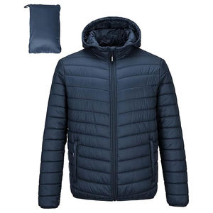 Veste matelassée isolante pliable pour homme avec capuche, résistante à l'eau, manteau d'hiver pour la randonnée, le ski, personnalisation de la marque - Product Image 1