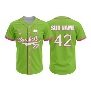 2026 OEM Custom Team Name Baseball Jersey Wholesale Team Uniform Lightweight Breathable Summer Half Autumn Moisture Wicking - Product Image 1