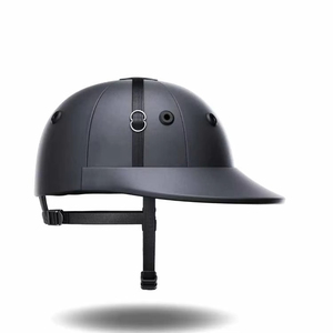 Casque de polo OEM personnalisé, design sûr pour l'équitation, protection de la tête, double visière en métal, casques de polo sportifs de haute qualité, en stock, en solde - Product Image 1