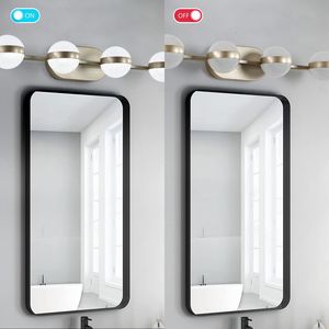Lampada da Bagno a LED Minimalista Dorata da 43 Pollici, 6 Luci, Montaggio a Parete, Decorativa con Paralumi in Acrilico Effetto Sabbia Cristallina - Product Image 2