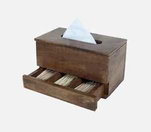 Wooden Cutlery Holder With Metal Handle 4 Compartment Flatware Organizer Kitchen Utensil <b>Storage</b> <b>Tabletop</b> Caddy - Product Image 6