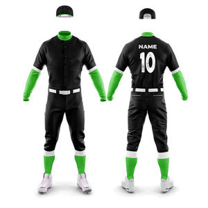 Maillots de baseball et de softball personnalisés imprimés en tissu respirant et léger – Tenue de sport d'équipe toutes saisons – Marque personnalisée de haute qualité - Product Image 4