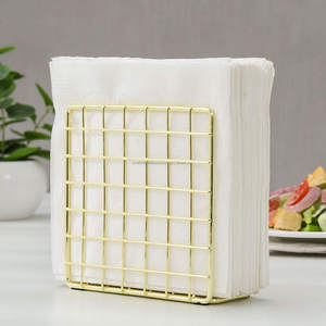 Handcrafted Metal <b>Tissue</b> Stand Black Color Mesh Pattern New Style Latest Napkin Holder <b>for</b> Hotel Restaurants and Office Uses - Product Image 4